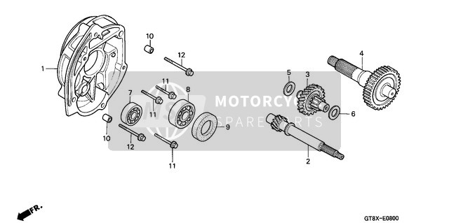 Honda PK50M 1999 Transmission for a 1999 Honda PK50M